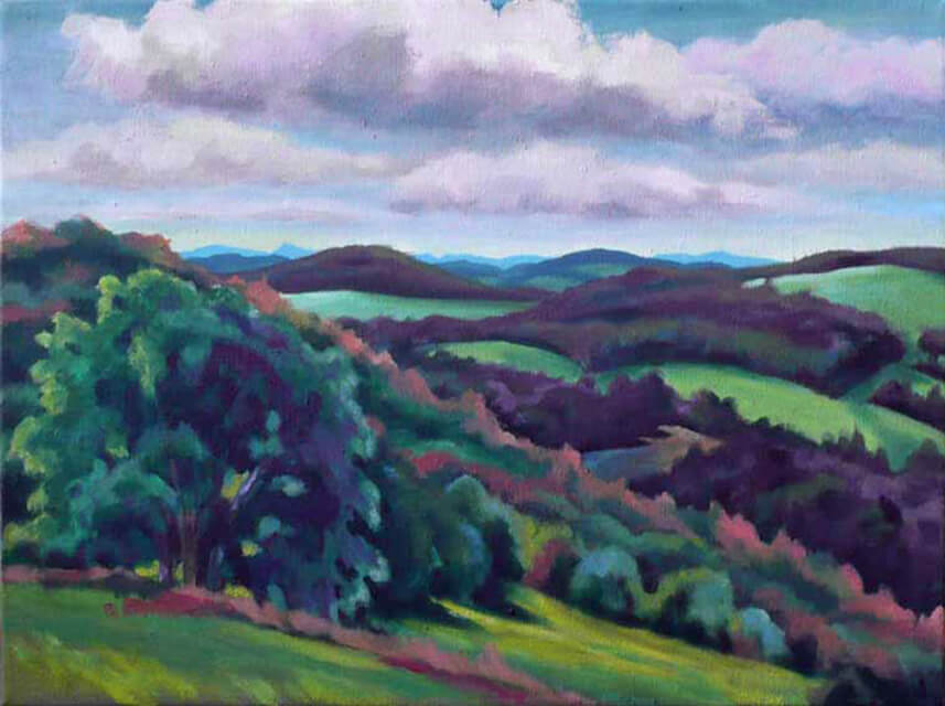 Fialová krajina